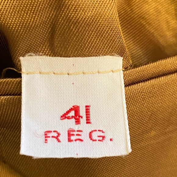 Vintage Mens Classic Mongolian Camel Hair Tan Sport Coat /  Size 41 Regular - Picture 13 of 13